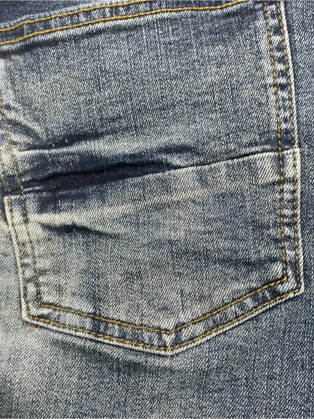 Supply & Demand Men’s Distressed Biker Denim Shorts Size 32W Blue Zipper Pockets
